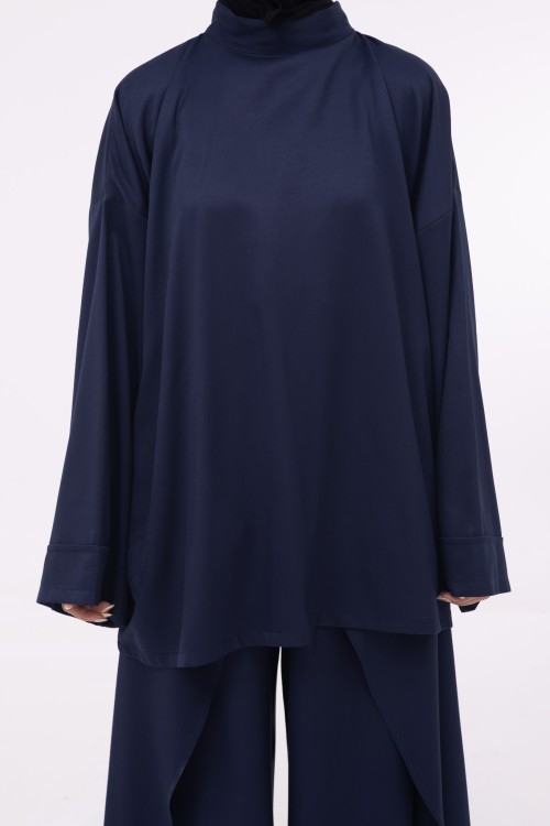 Baya Top mi-long bleu nuit
