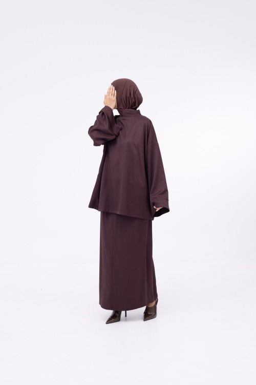 Baya Jupe droite marron