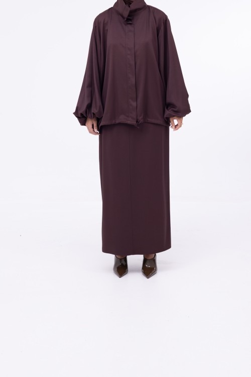 Baya Jupe droite marron