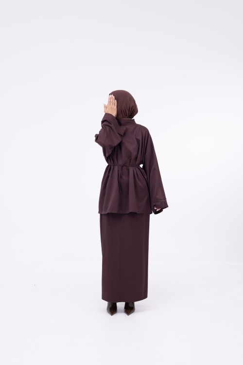Baya Jupe droite marron