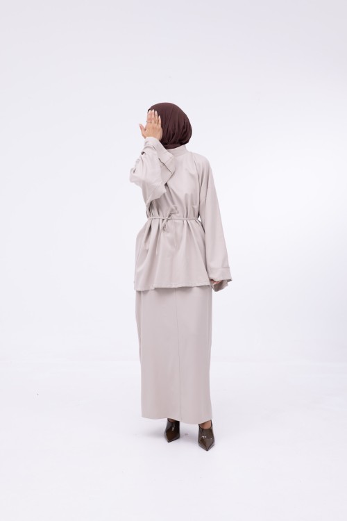 Baya Jupe droite beige
