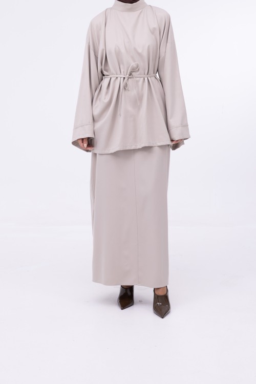 Baya Jupe droite beige