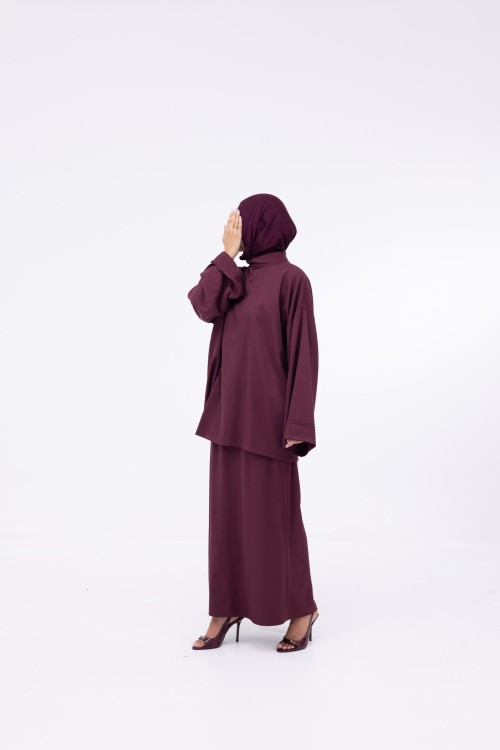 Baya Jupe droite burgundy
