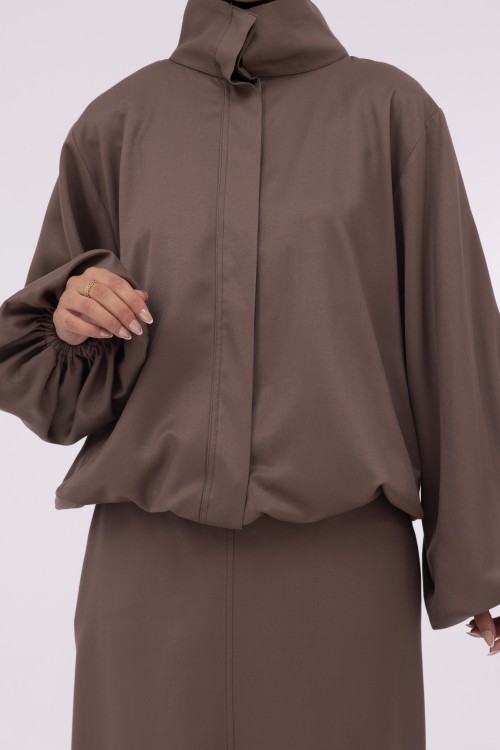 Baya Veste ballon mocha