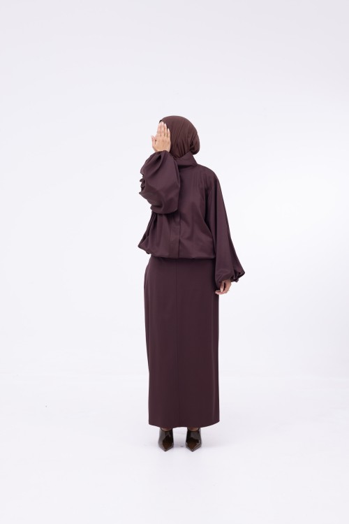 Baya Veste ballon marron