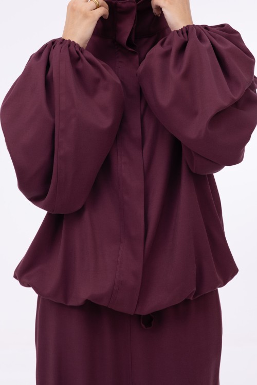 Baya Veste ballon burgundy