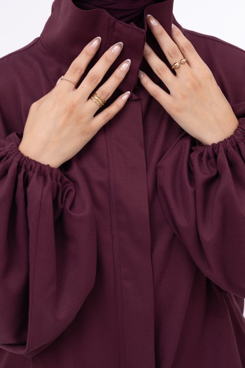 Baya Veste ballon burgundy
