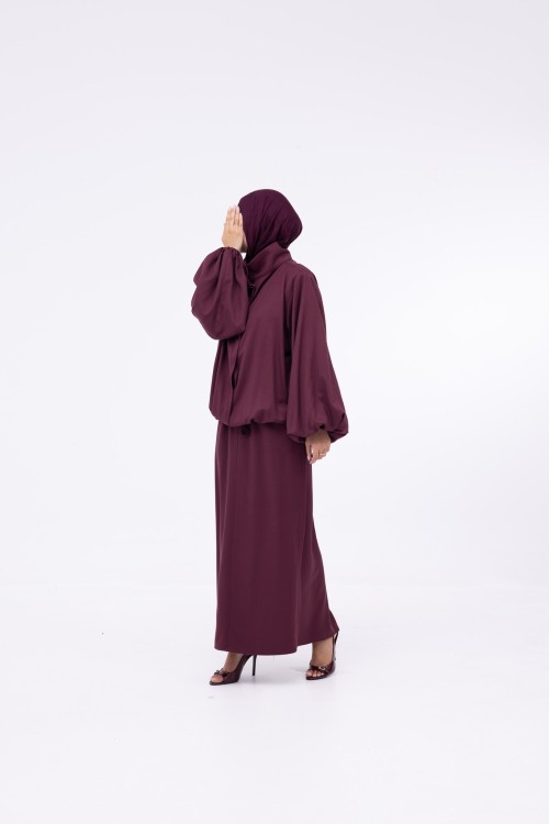 Baya Veste ballon burgundy