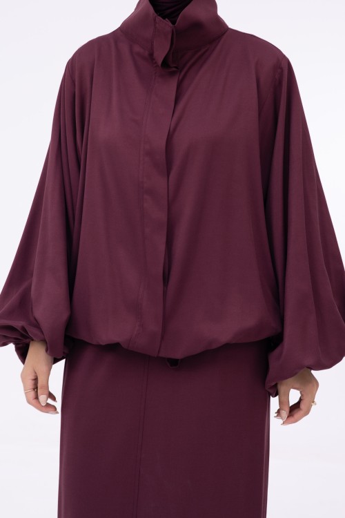 Baya Veste ballon burgundy
