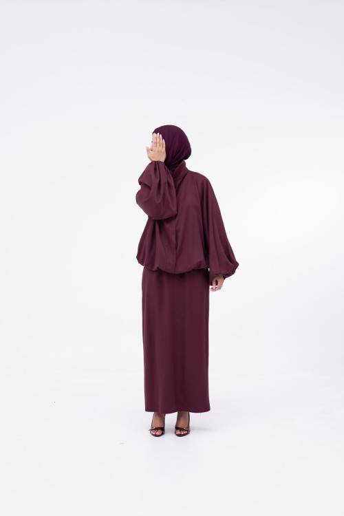 Baya Veste ballon burgundy