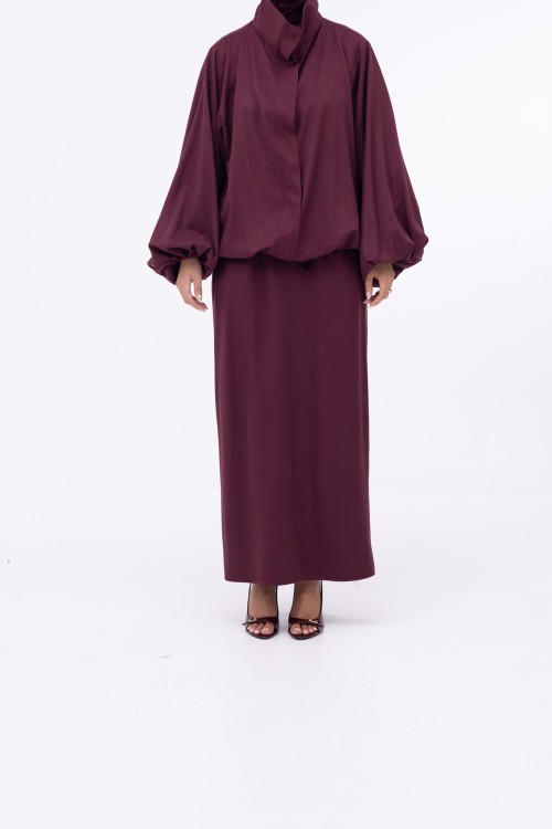 Baya Veste ballon burgundy