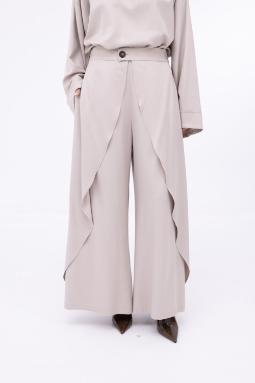 Baya Palazzo à volants beige