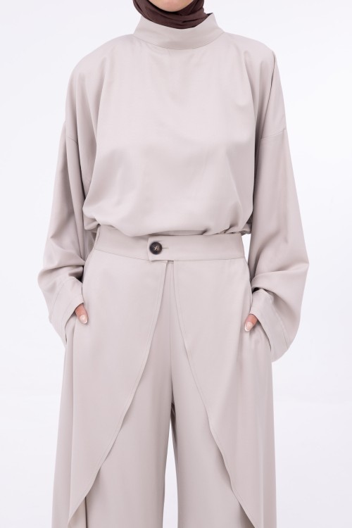 Baya Palazzo à volants beige