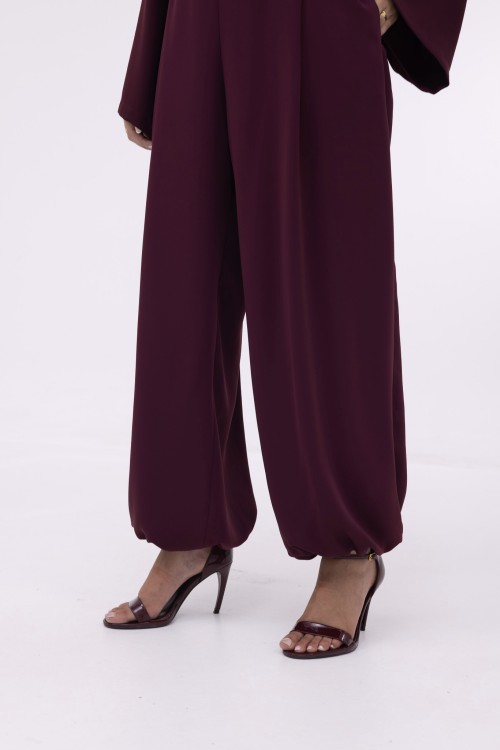 Ensemble Cléo burgundy