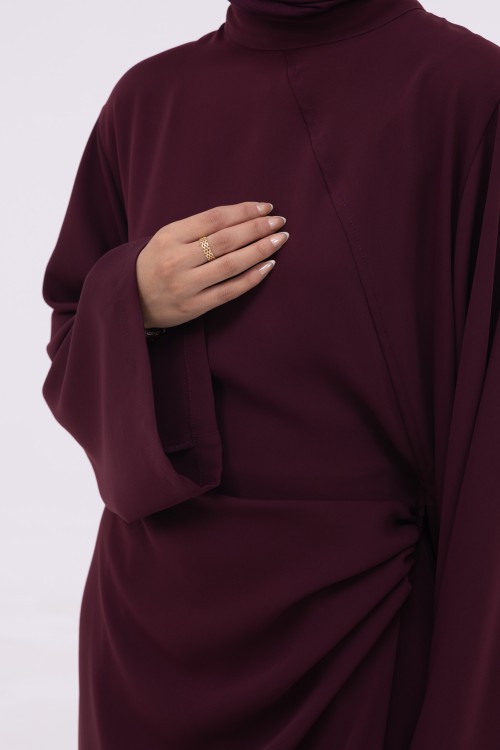 Ensemble Cléo burgundy