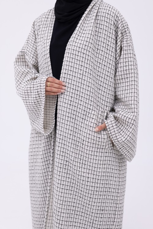 Shela coat chiné crème