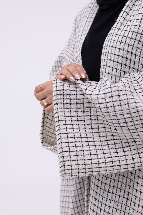 Shela coat chiné crème