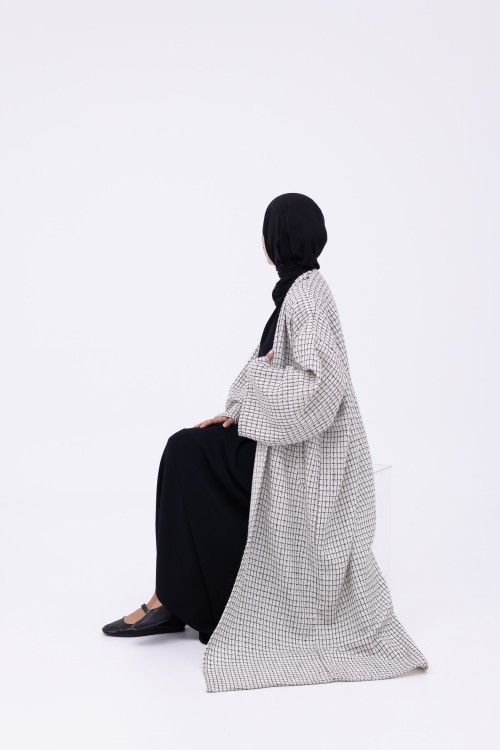 Shela coat chiné crème