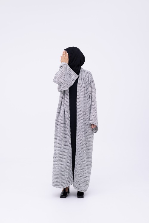 Shela coat black & white