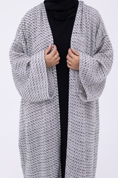 Shela coat black & white