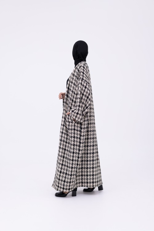 Shela coat black & crème