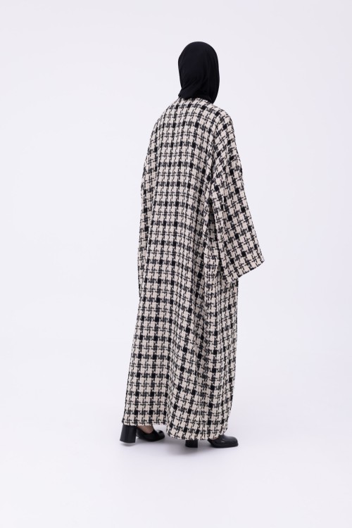 Shela coat black & crème