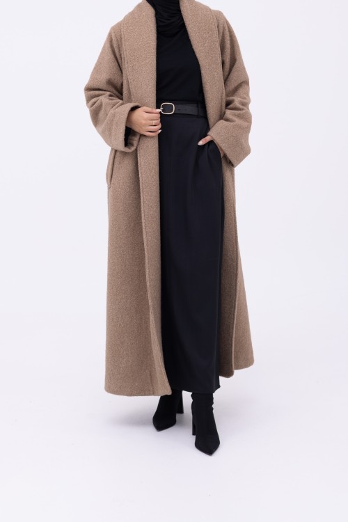 Manteau Clémence beige foncé