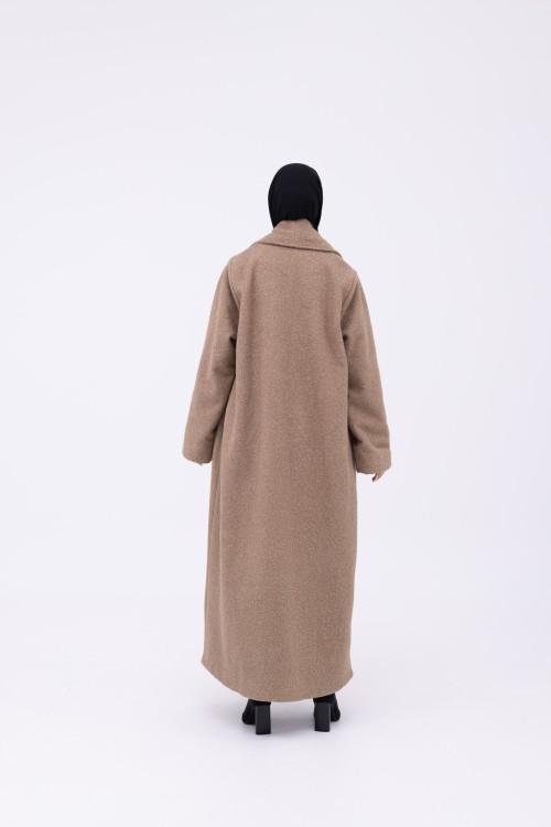 Manteau Clémence beige foncé