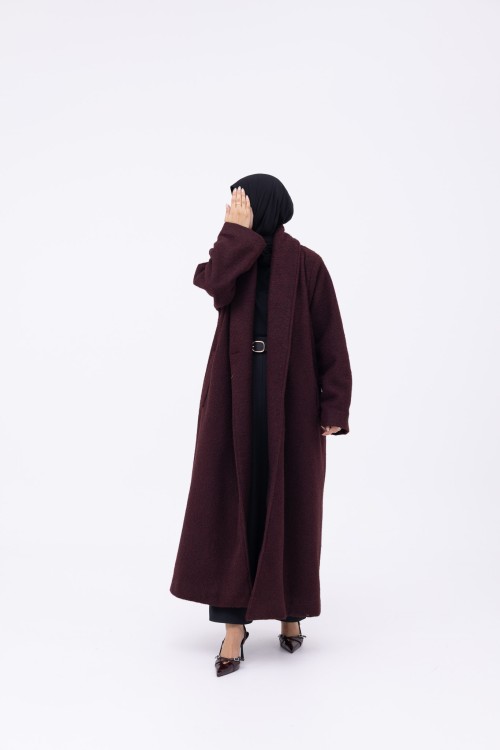 Manteau Clémence burgundy