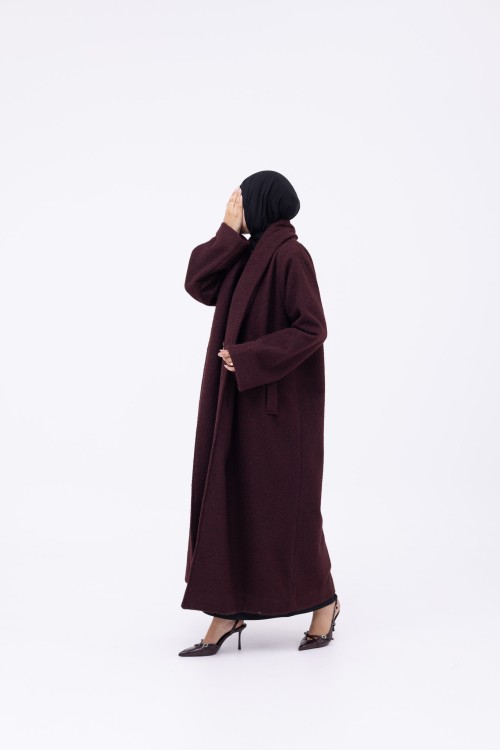 Manteau Clémence burgundy