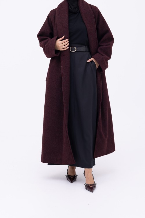 Manteau Clémence burgundy