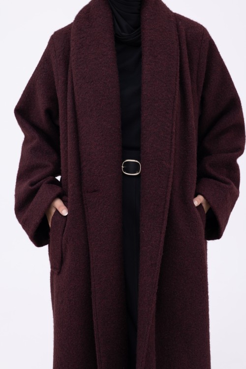 Manteau Clémence burgundy
