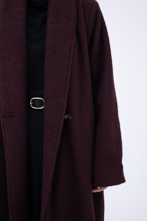 Manteau Clémence burgundy