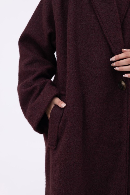Manteau Clémence burgundy