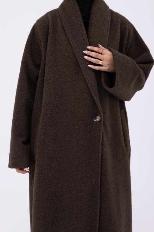 Manteau Clémence marron
