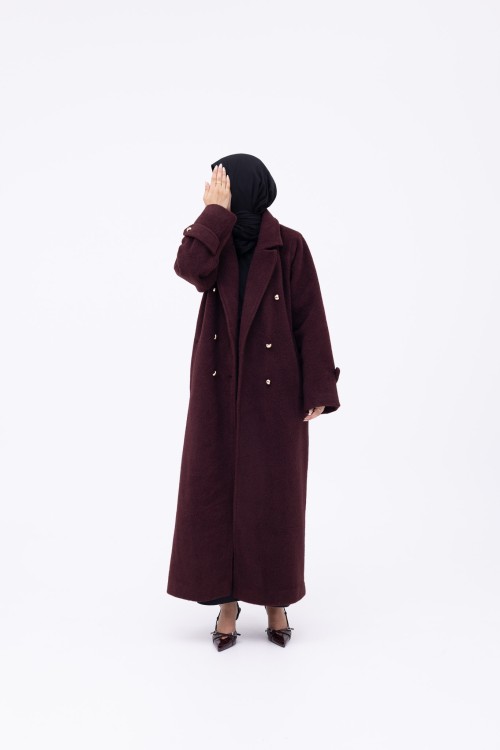 Manteau Sézanne burgundy