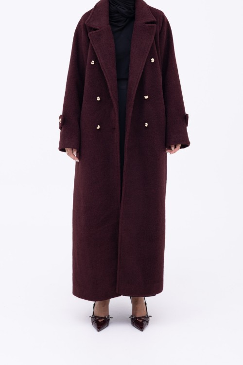 Manteau Sézanne burgundy
