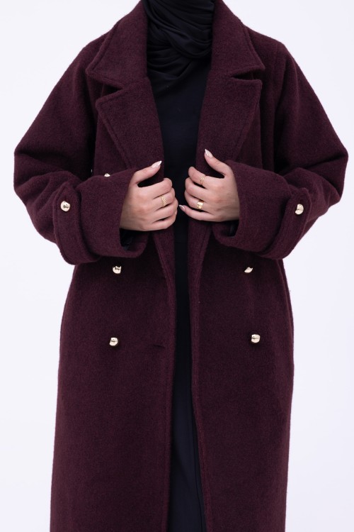 Manteau Sézanne burgundy