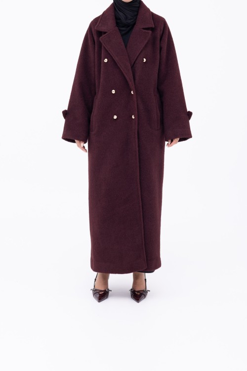 Manteau Sézanne burgundy