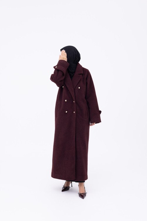 Manteau Sézanne burgundy