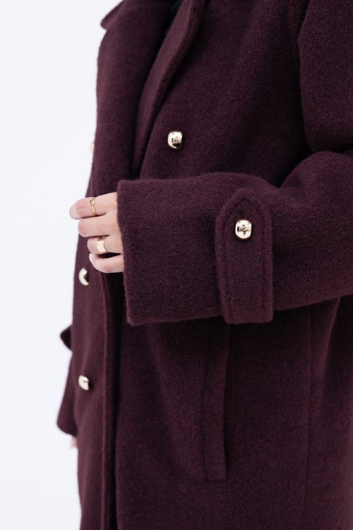 Manteau Sézanne burgundy