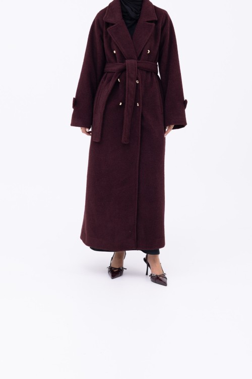 Manteau Sézanne burgundy