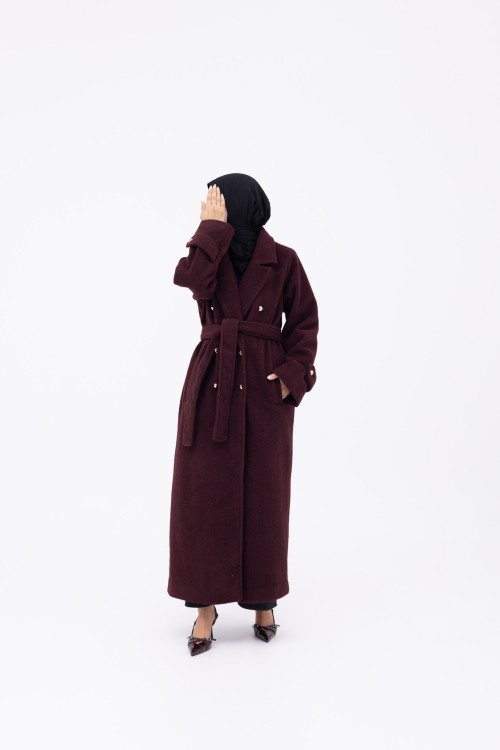 Manteau Sézanne burgundy