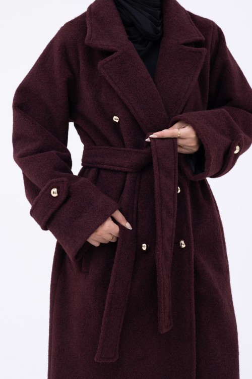 Manteau Sézanne burgundy