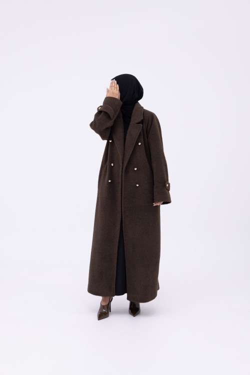 Manteau Sézanne marron