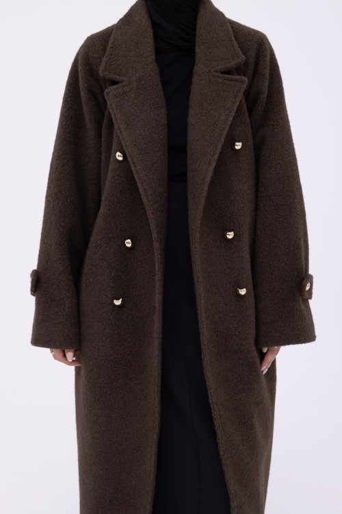 Manteau Sézanne marron