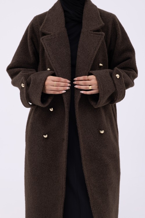 Manteau Sézanne marron