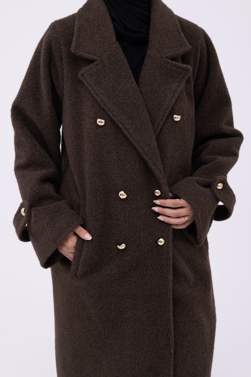 Manteau Sézanne marron
