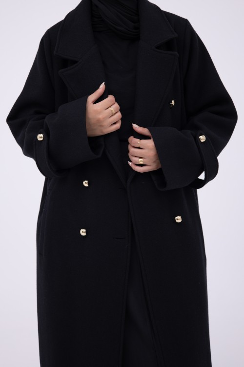 Manteau Sézanne noir