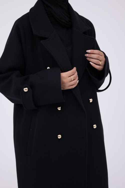 Manteau Sézanne noir